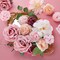 Rose Artificial Flower Combo – Pink Silk Roses with Stems for DIY Bridal Bouquets, Wedding Centerpieces, Table Arrangements, Party, Baby Shower & Home Décor (Champagne Pink)